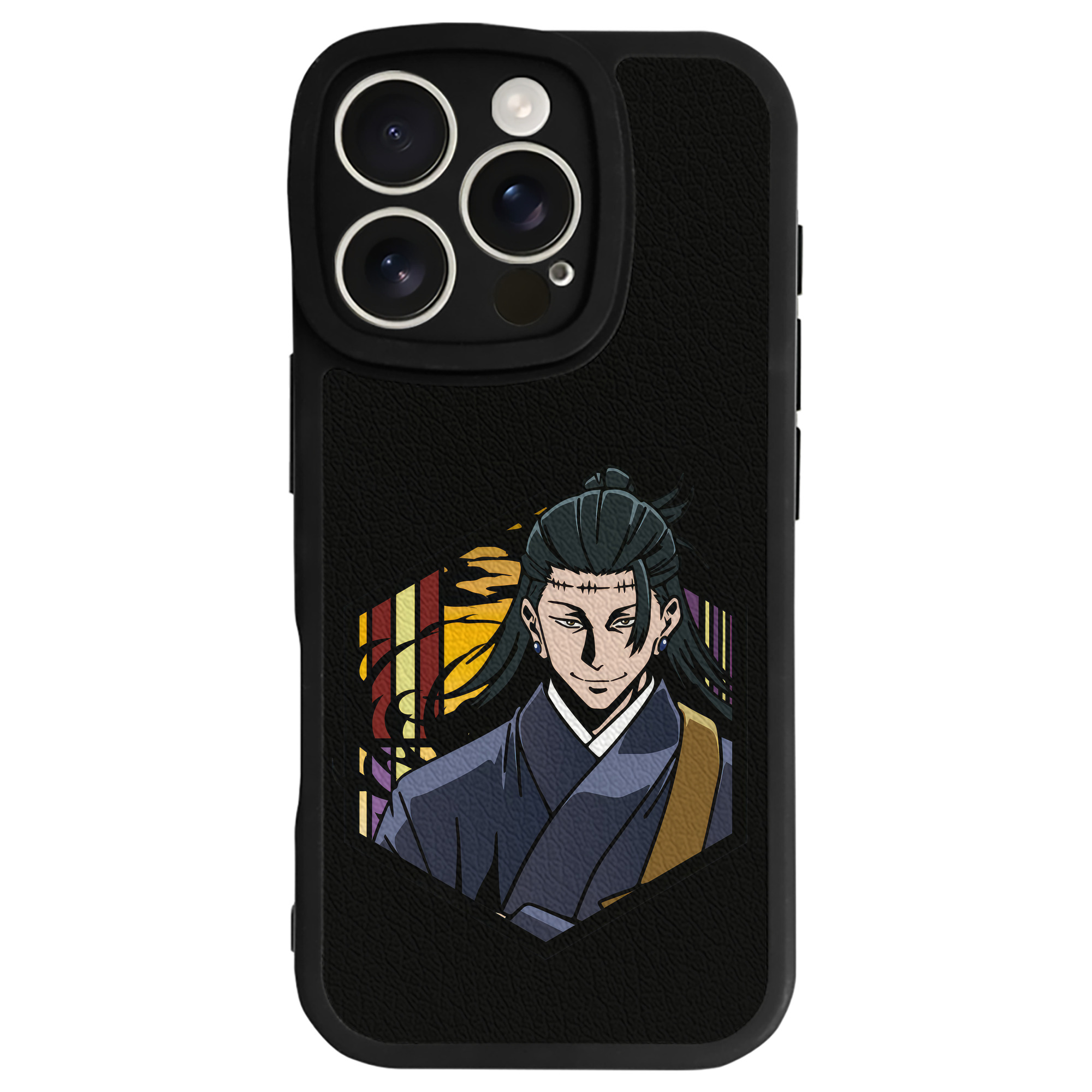（画像用） 呪術廻戦 Jujutsu Kaisen 【iPhone 16シリーズ対応】シリコンスマホケース（レザー調） 材質：シリコン